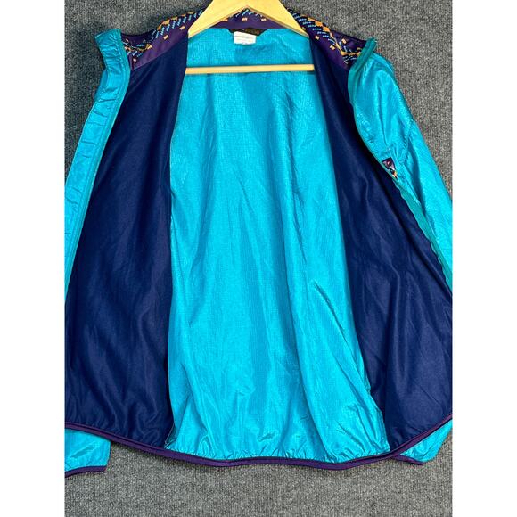 Vintage Louis Garneau Windbreaker Jacket Nylon 80's Baggy Blue Purple Womens S - Picture 11 of 14